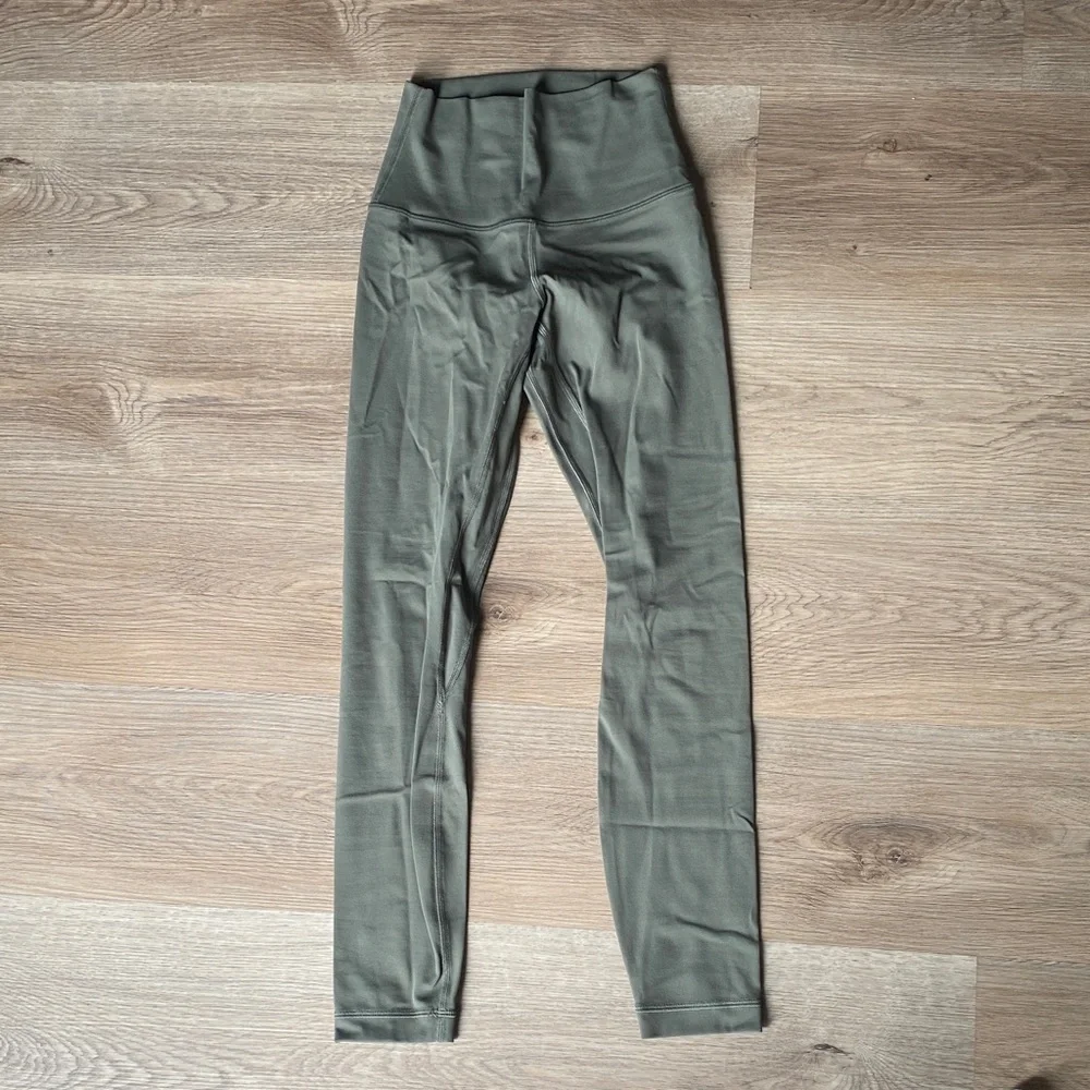 Lululemon Athletica Olive Green Leggings - Picture 1 of 3